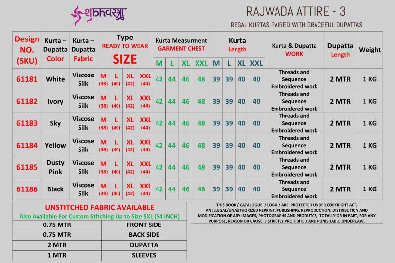 Shubhvastra Rajwada Attire vol 3 catalog indian wedding men kurtis