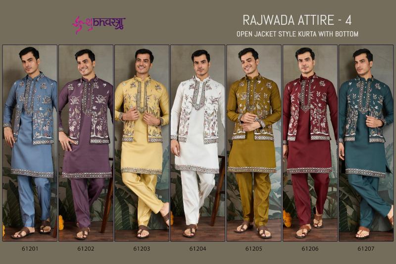 Shubhvastra Rajwada Attire vol 4 catalog indian new mens kurti design