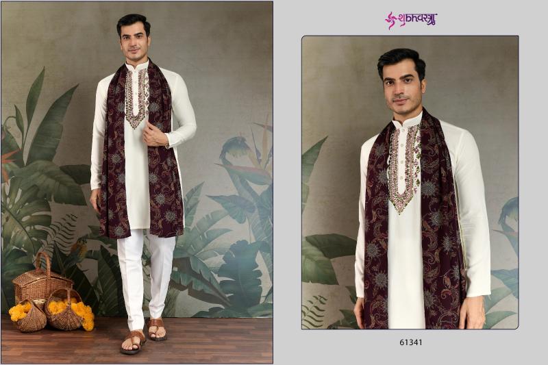 Shubhvastra Zari & Weaves Vol 4 catalog indian designer mens kurtis 