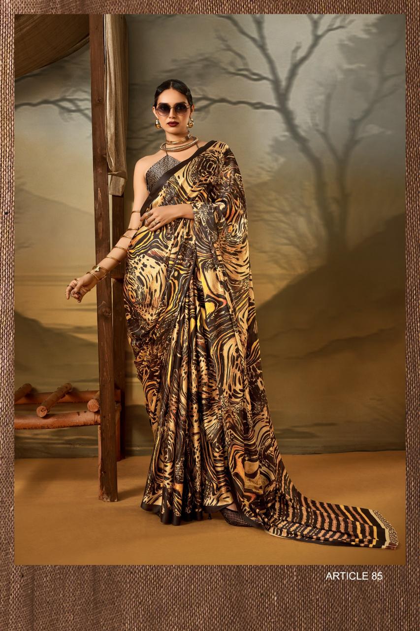 Sosy Satin Silk catalog surat printed satin sarees
