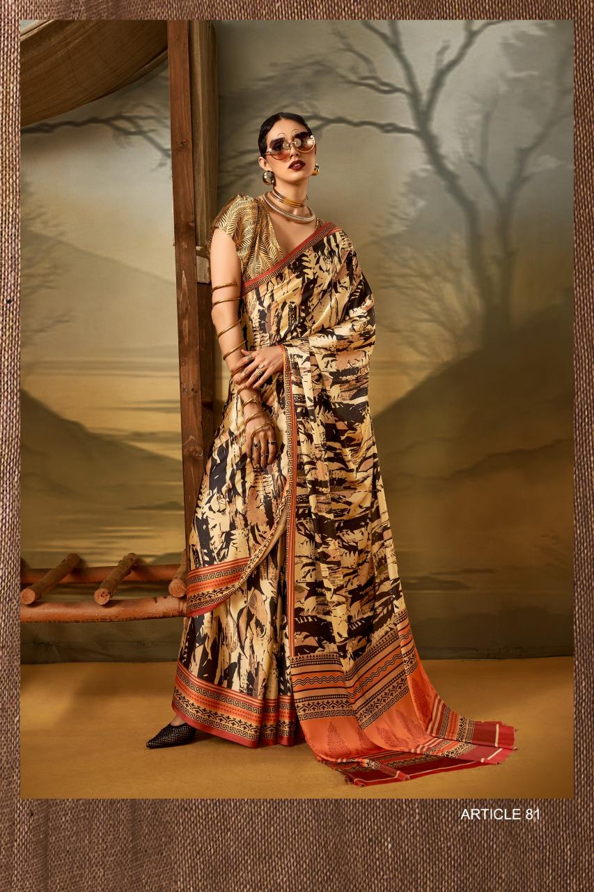 Sosy Satin Silk catalog surat printed satin sarees
