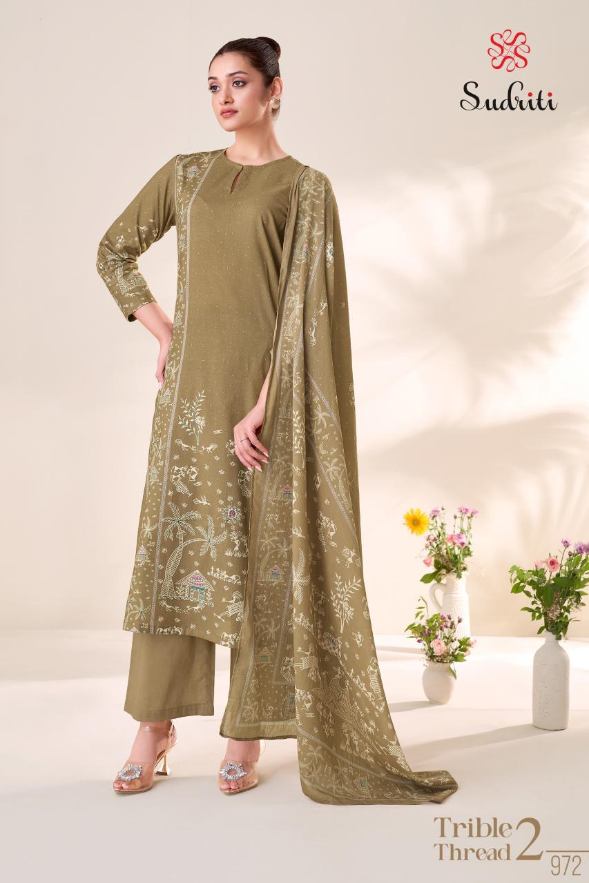 Sudriti Trible Thread vol 2 Catalog wholesale dealers of salwar kameez in ahmedabad