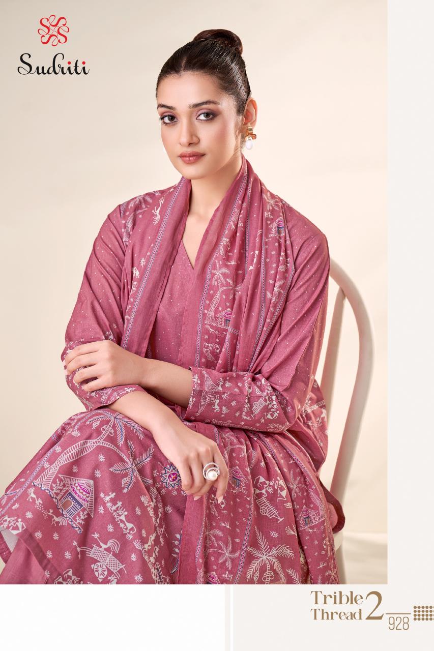 Sudriti Trible Thread vol 2 Catalog wholesale dealers of salwar kameez in ahmedabad