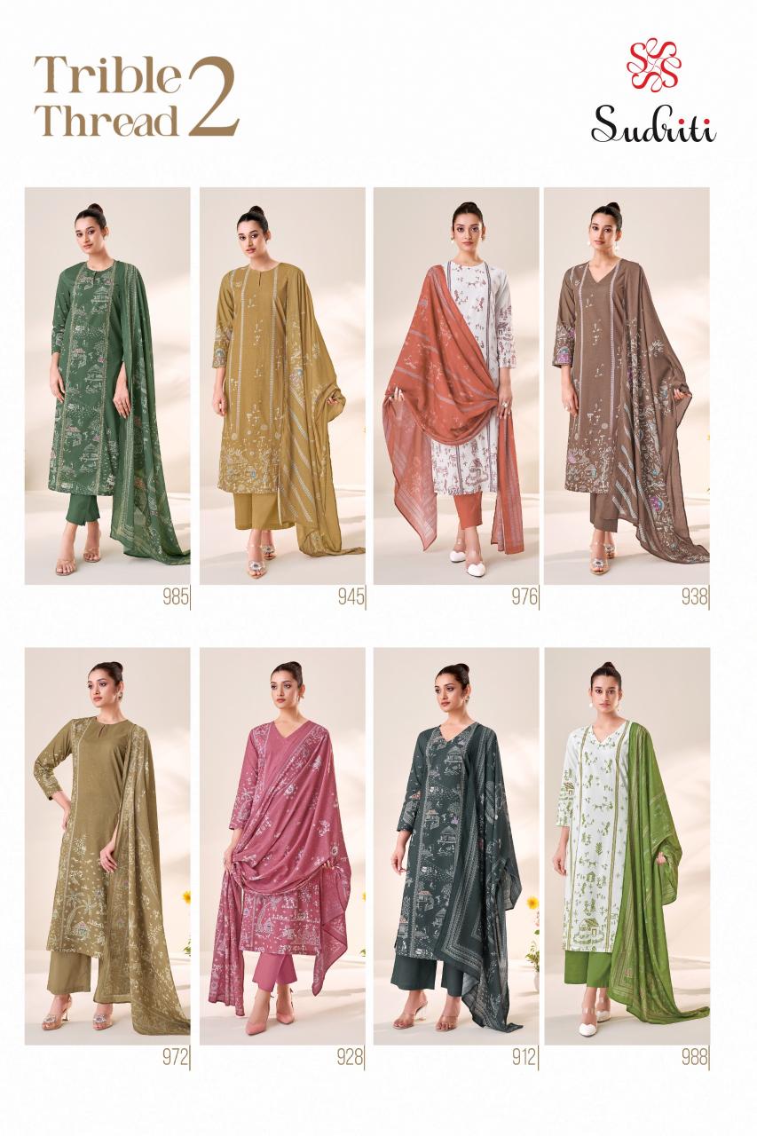 Sudriti Trible Thread vol 2 Catalog wholesale dealers of salwar kameez in ahmedabad