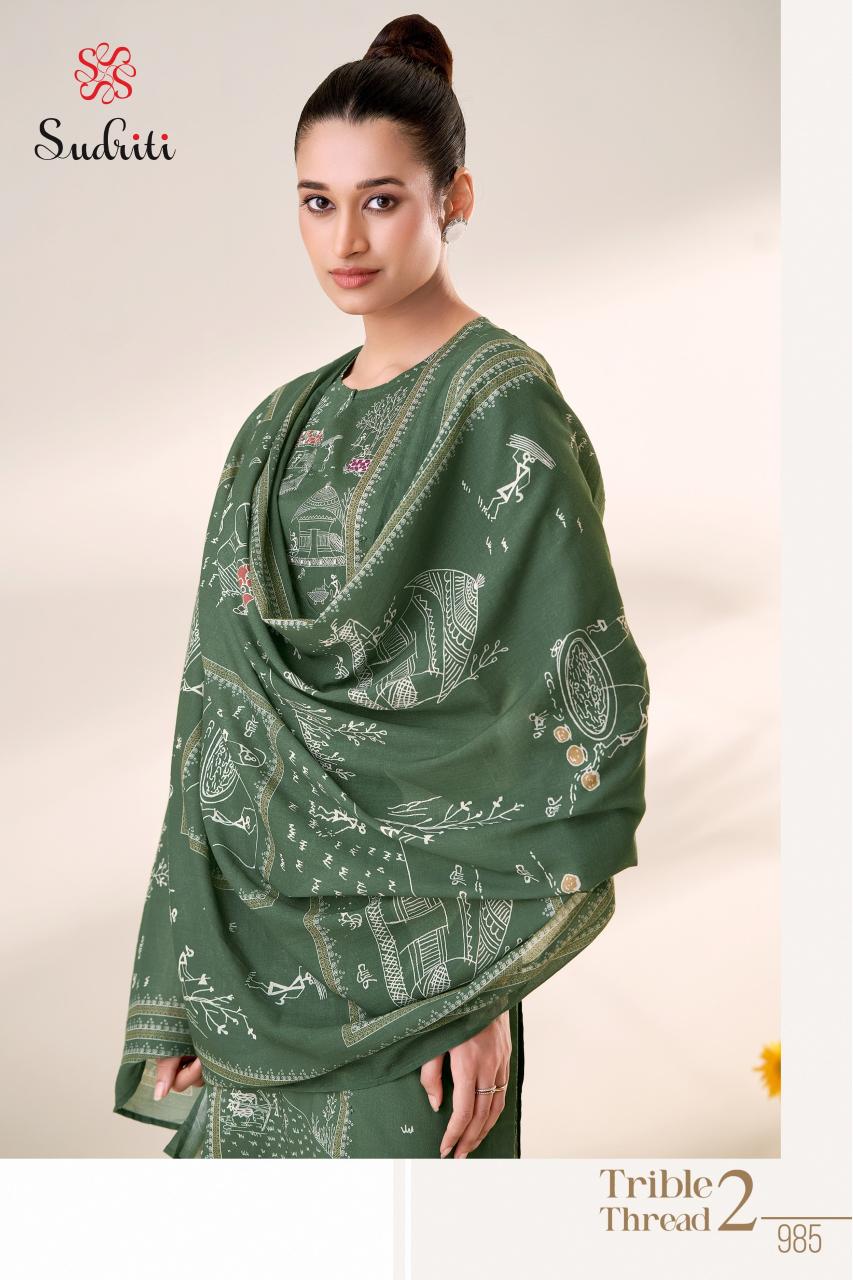 Sudriti Trible Thread vol 2 Catalog wholesale dealers of salwar kameez in ahmedabad