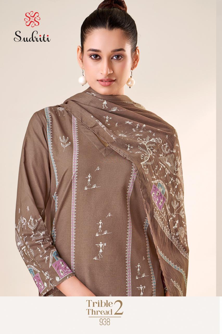 Sudriti Trible Thread vol 2 Catalog wholesale dealers of salwar kameez in ahmedabad