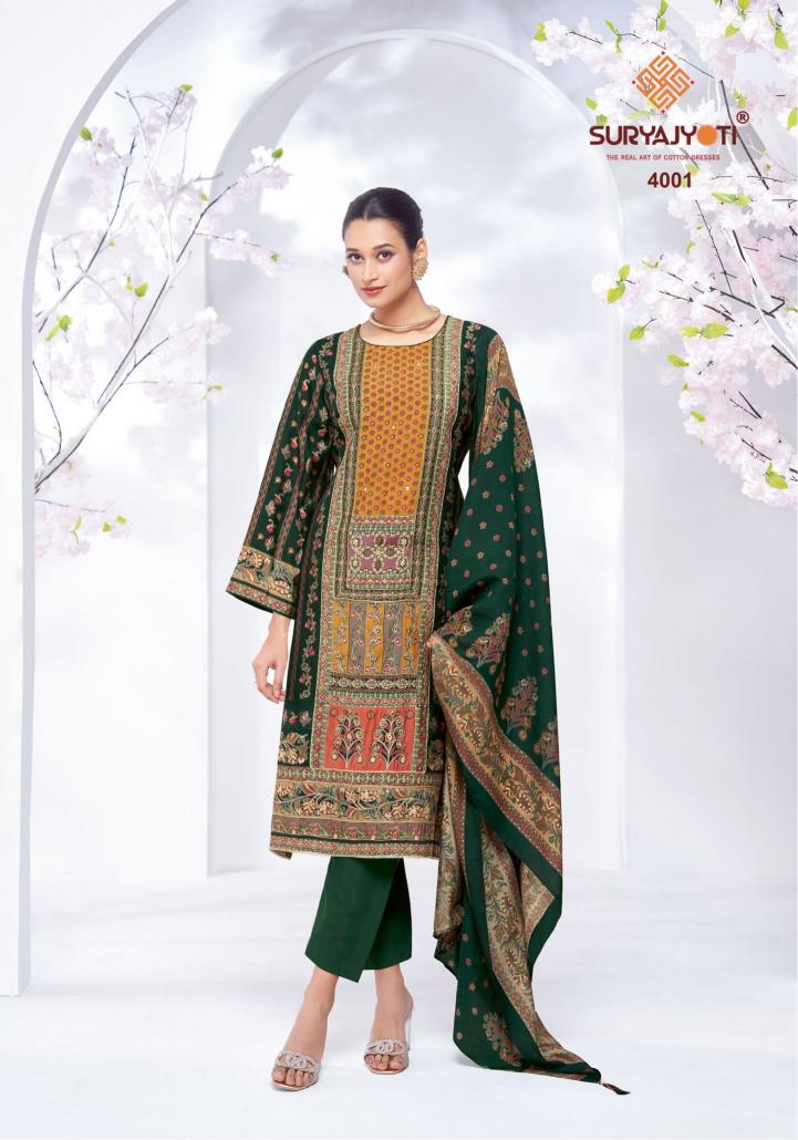 SuryaJyoti Kanchan Vol-04 - Dress Material  - Wholesale Catalog