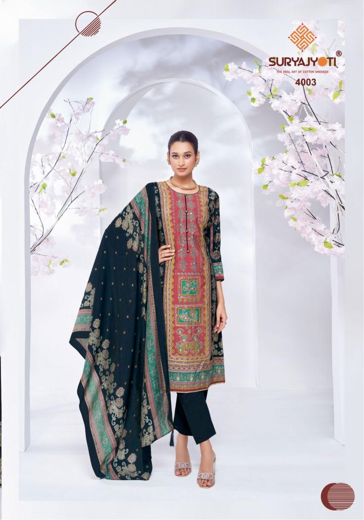 SuryaJyoti Kanchan Vol-04 - Dress Material  - Wholesale Catalog