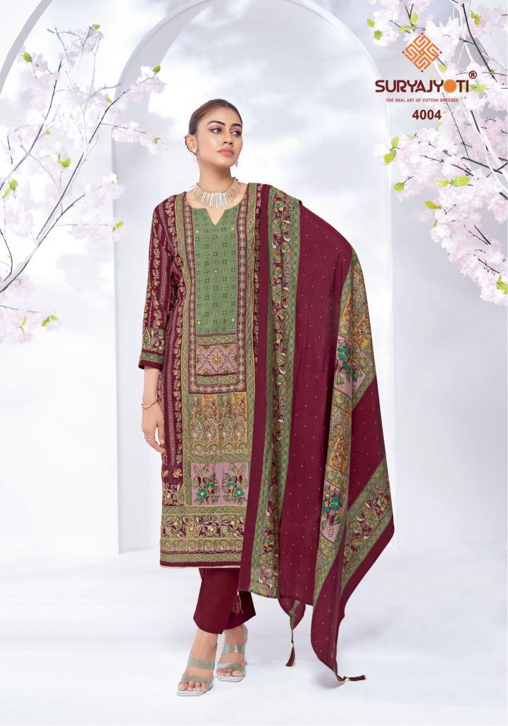 SuryaJyoti Kanchan Vol-04 - Dress Material  - Wholesale Catalog