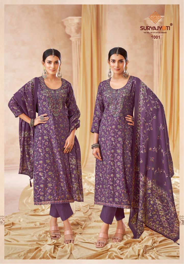 SuryaJyoti Kesha Vol-01 - Dress Material  - Wholesale Catalog