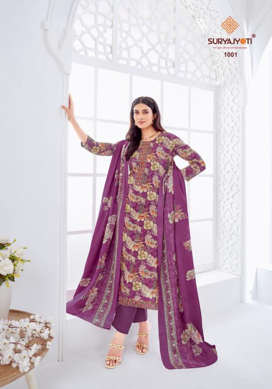 SuryaJyoti Khushboo Vol-01 – Dress Material - Wholesale Catalog
