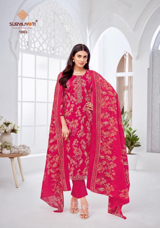 SuryaJyoti Khushboo Vol-01 – Dress Material - Wholesale Catalog