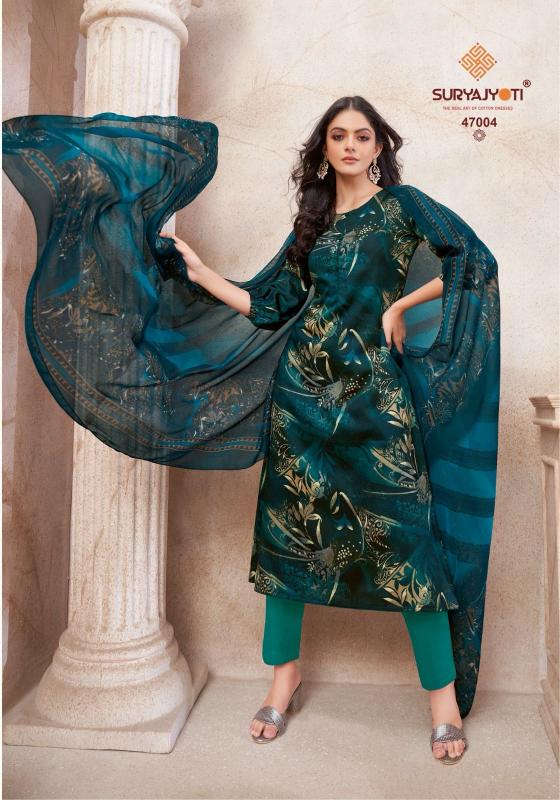 SuryaJyoti Naishaa Vol-47 - Dress Material  - Wholesale Catalog