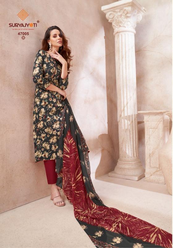SuryaJyoti Naishaa Vol-47 - Dress Material  - Wholesale Catalog