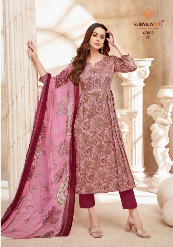 SuryaJyoti Naishaa Vol-47 - Dress Material  - Wholesale Catalog