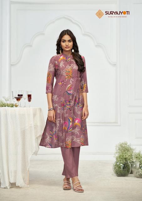 Suryajyoti Nimisha Vol-1 – A-Line Kurti With Pant Cord Set - Wholesale Catalog