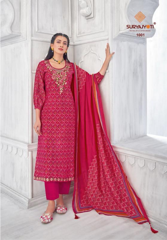 SuryaJyoti Priyanka Advance Vol-01 – Dress Material - Wholesale Catalog