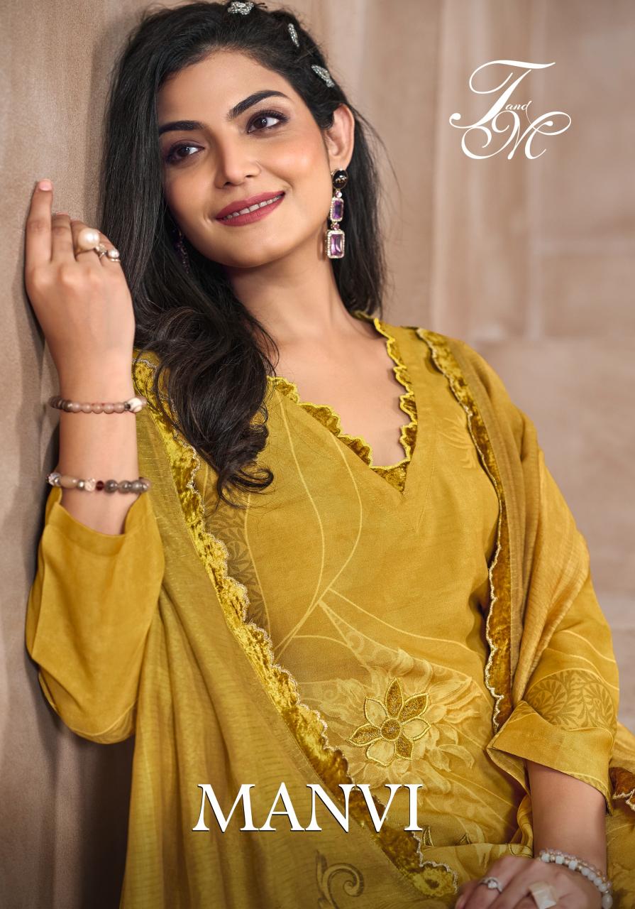 T&M Manvi catalog buy wholesale salwar kameez surat