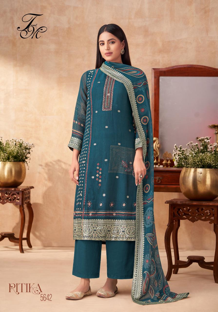 T&M Ritika catalog chennai salwar kameez wholesaler