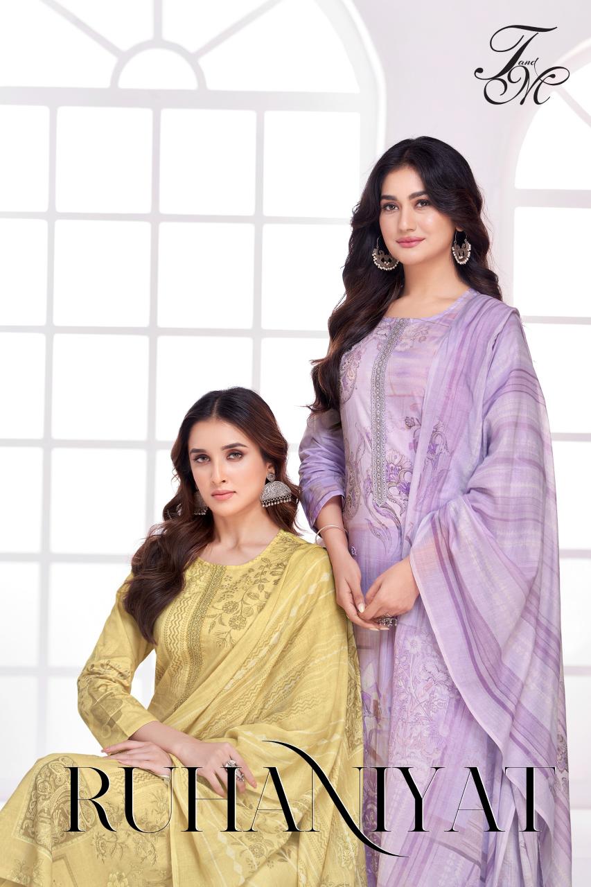 T&M Ruhaniyat catalog surat salwar kameez wholesalers online