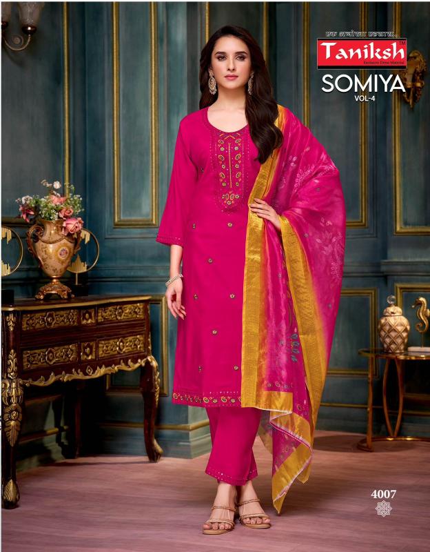 Taniksh Somiya Vol 4 catalog indian party wear kurtis online