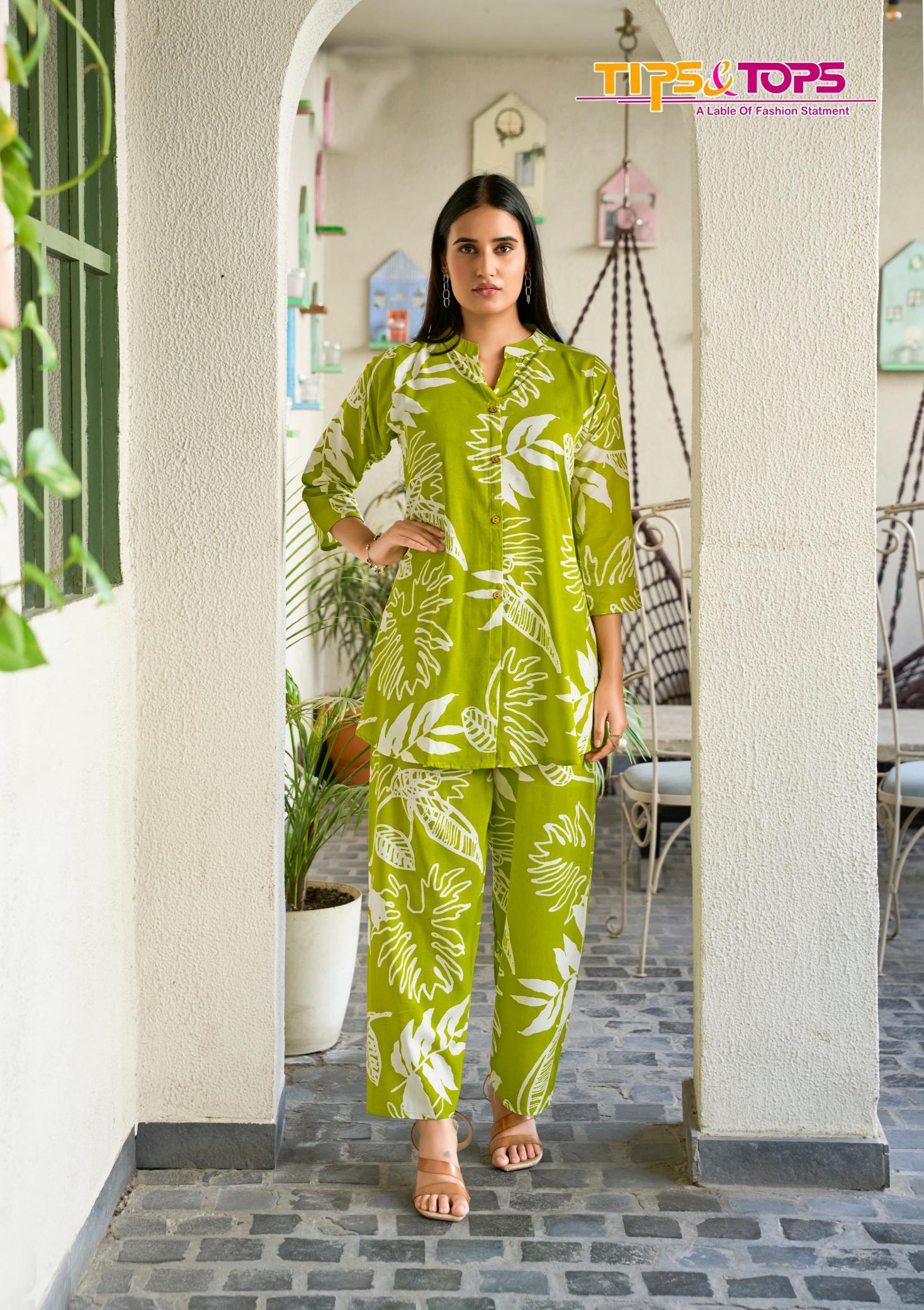 Tips And Tops Fashion Beats Vol 12 rayon co ord set 