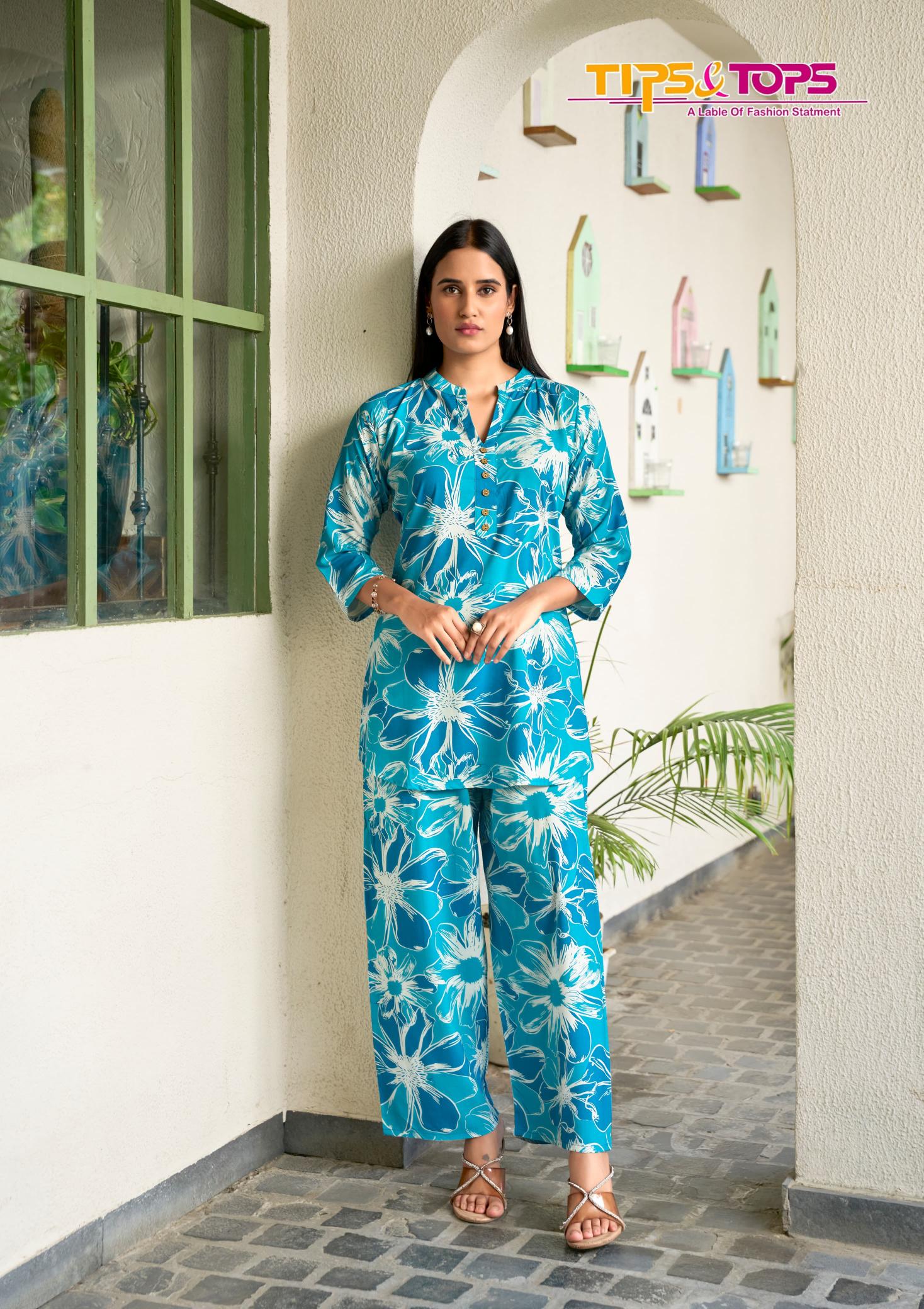 Tips And Tops Fashion Beats Vol 12 rayon co ord set 