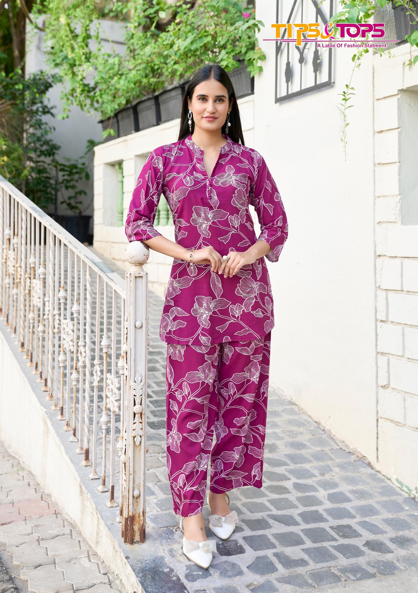 Tips And Tops Fashion Beats Vol 12 rayon co ord set 