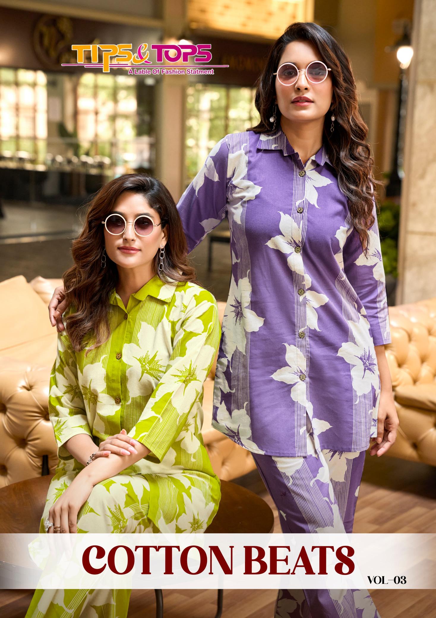 Tips & Tops Cotton Beats Vol 3 catalog coord set for women wholesale