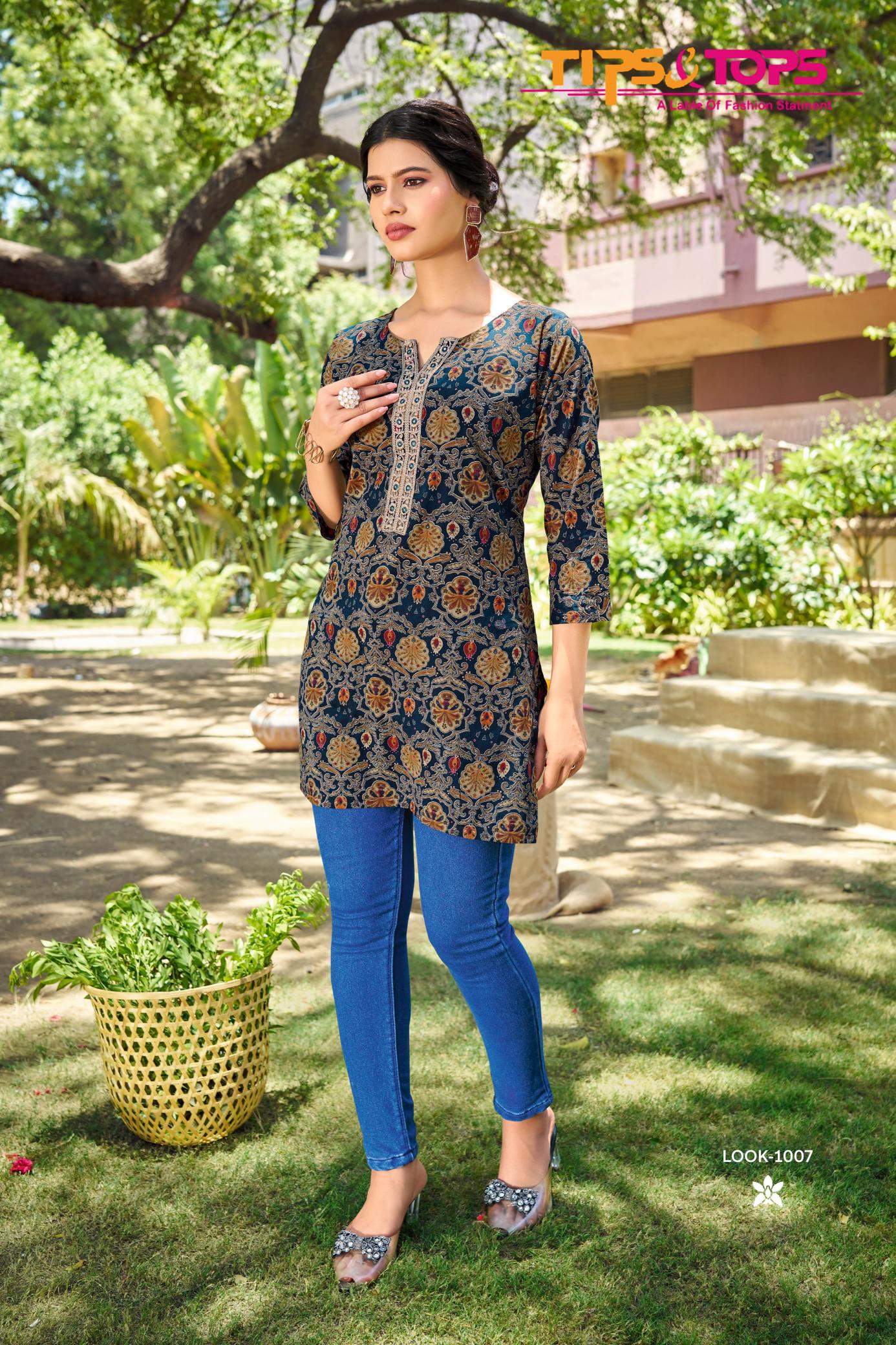 Tips & Tops Cotton Candy Vol 7 Catalog cotton short kurtis online india
