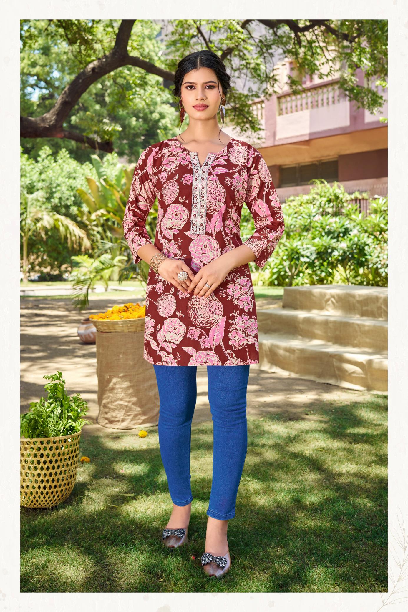 Tips & Tops Cotton Candy Vol 7 Catalog cotton short kurtis online india