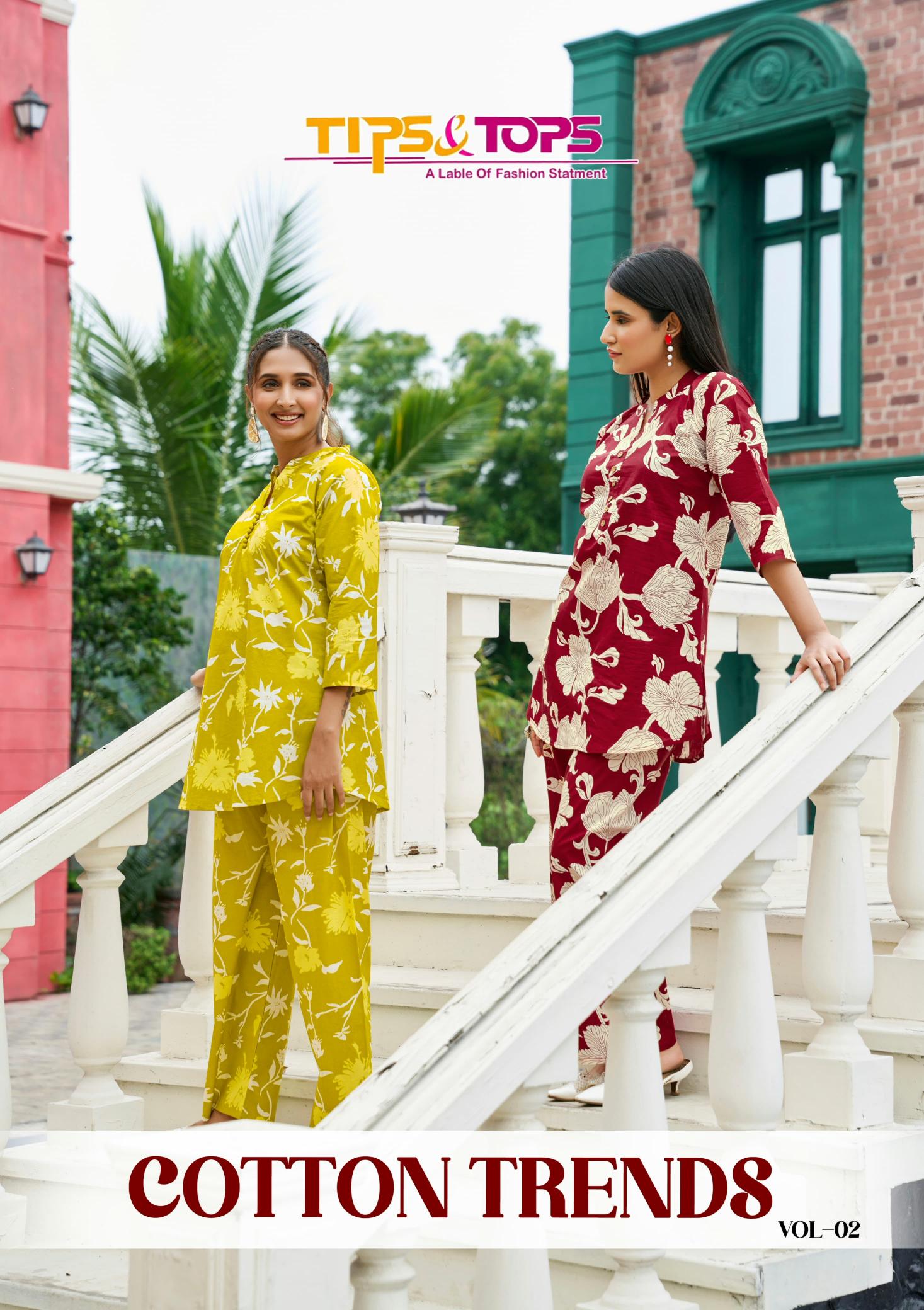 Tips & Tops Cotton Trends Vol 2 Catalog cotton coord set wholesale in mumbai