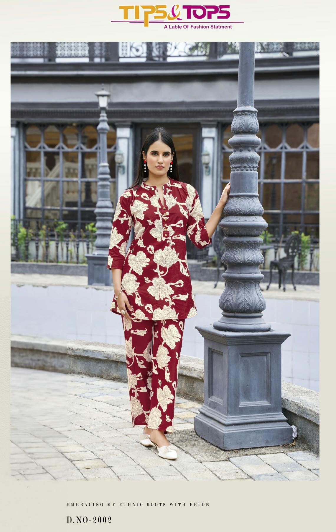 Tips & Tops Cotton Trends Vol 2 Catalog cotton coord set wholesale in mumbai
