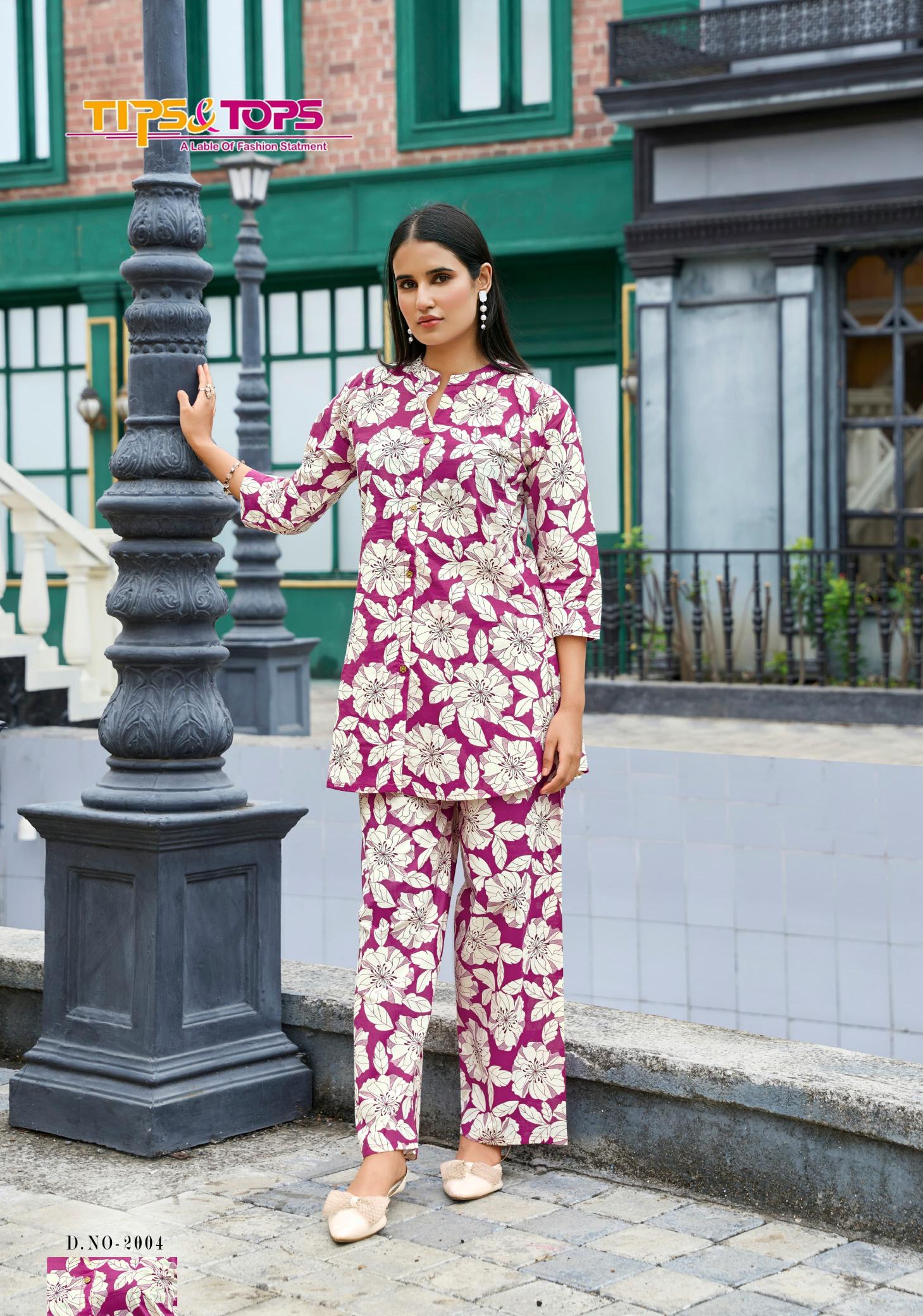 Tips & Tops Cotton Trends Vol 2 Catalog cotton coord set wholesale in mumbai