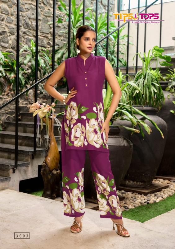 Tips & Tops Summer Beauty vol 3 catalog reyon print wholesale co ord sets