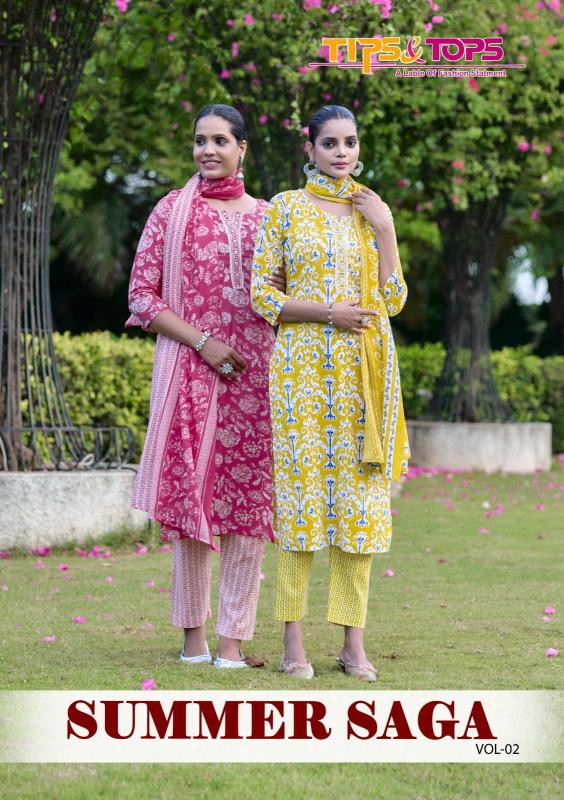 Tips & Tops Summer Saga Vol 2 Catalog indian jaipuri kurtis online dubai