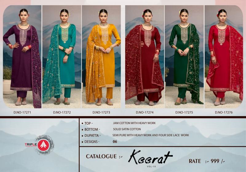 Triple Aaa Keerat Edition 10 catalog best wholesale salwar kameez market