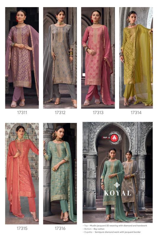 Triple Aaa Koyal catalog wholesale designer stylish salwar kameez 