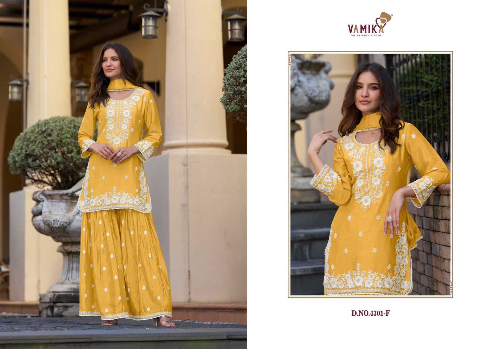 Vamika Anamika Vol 2 Gold (D.NO.4301F To 4301J) Catalog fabindia kurtis online india