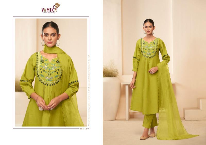 Vamika Rasmalai Vol 1 (D.NO.601A To 601D) catalog ladies kurti supplier in india