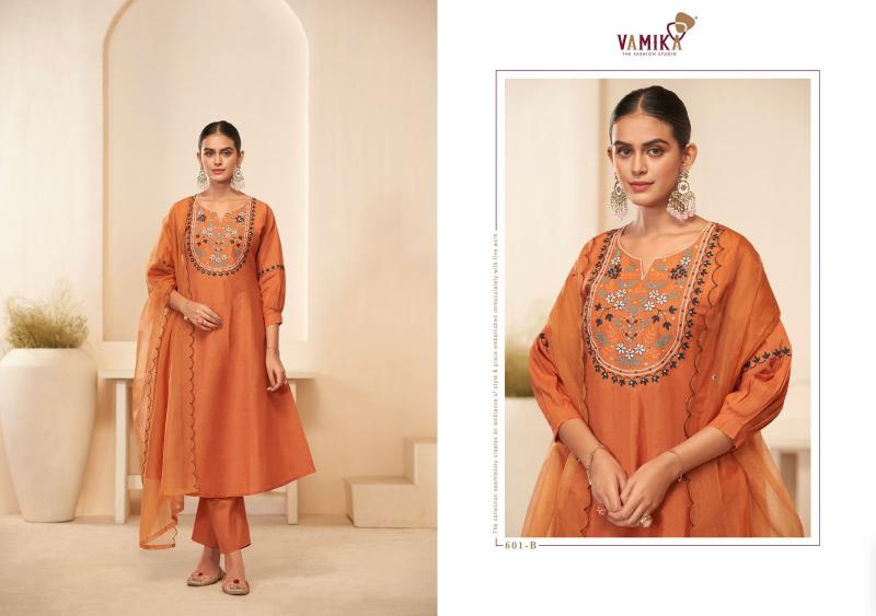 Vamika Rasmalai Vol 1 (D.NO.601A To 601D) catalog ladies kurti supplier in india