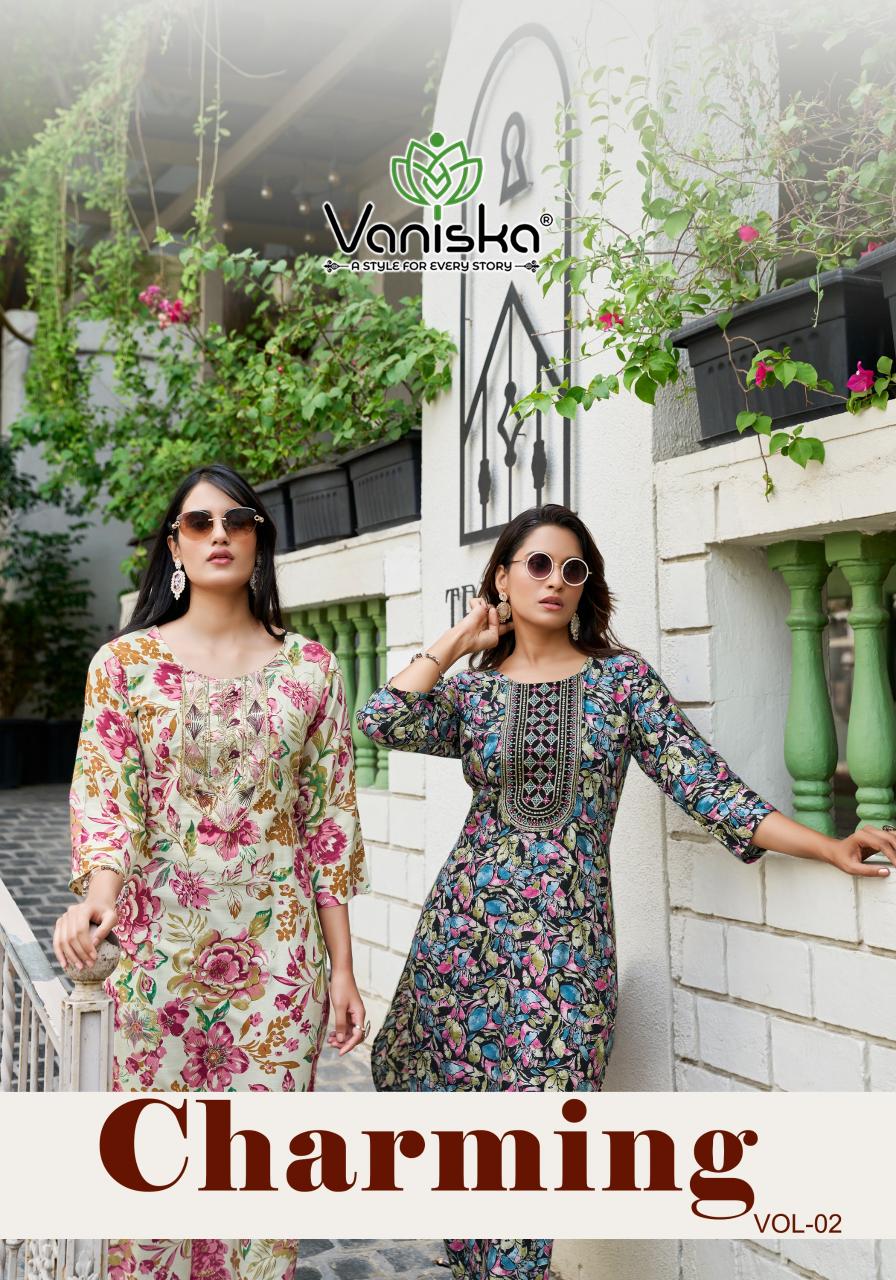 Vaniska Charming Vol 2 catalog indian kurti for women usa