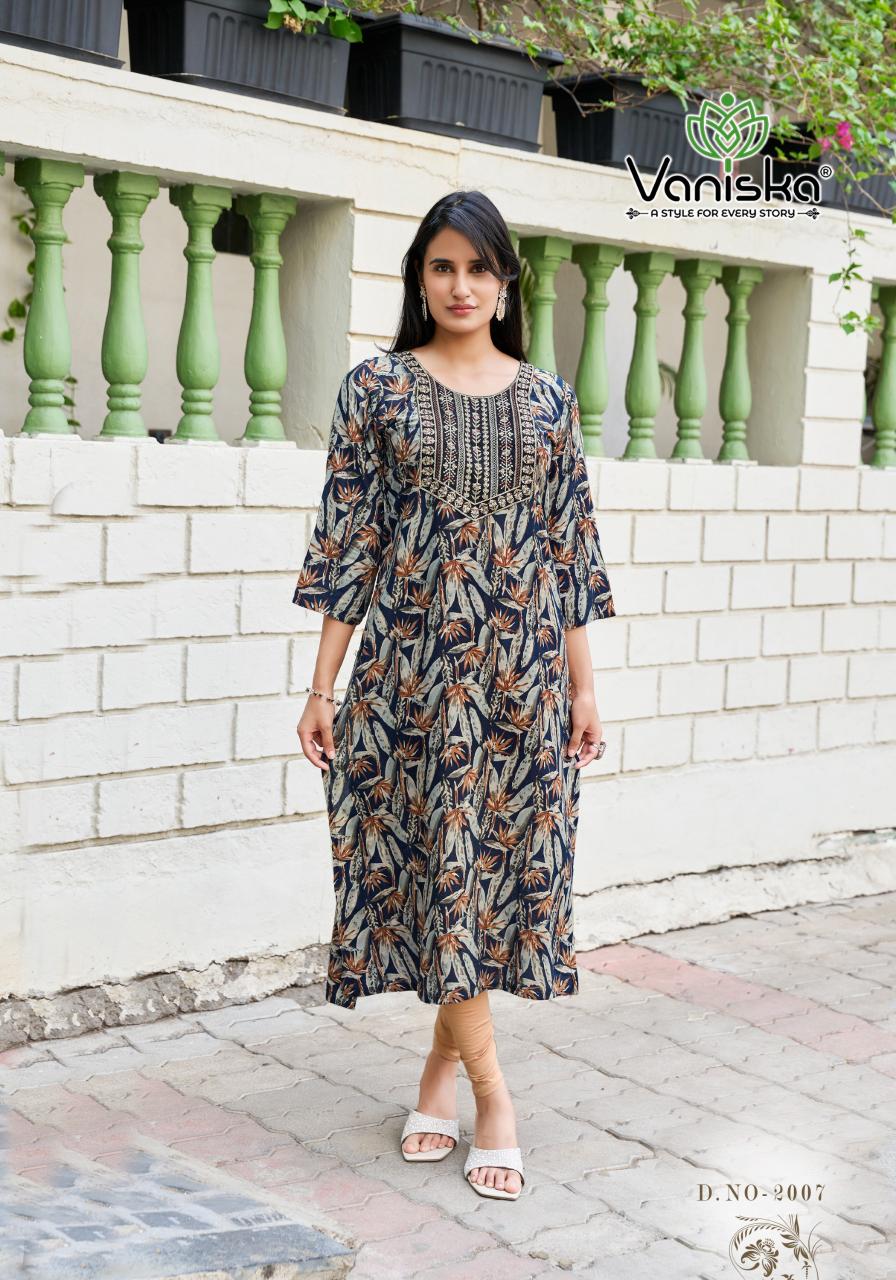 Vaniska Charming Vol 2 catalog indian kurti for women usa