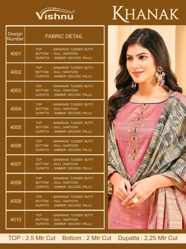 Vishnu Khanak catalog wholesale shops for dress materials in hyderabad