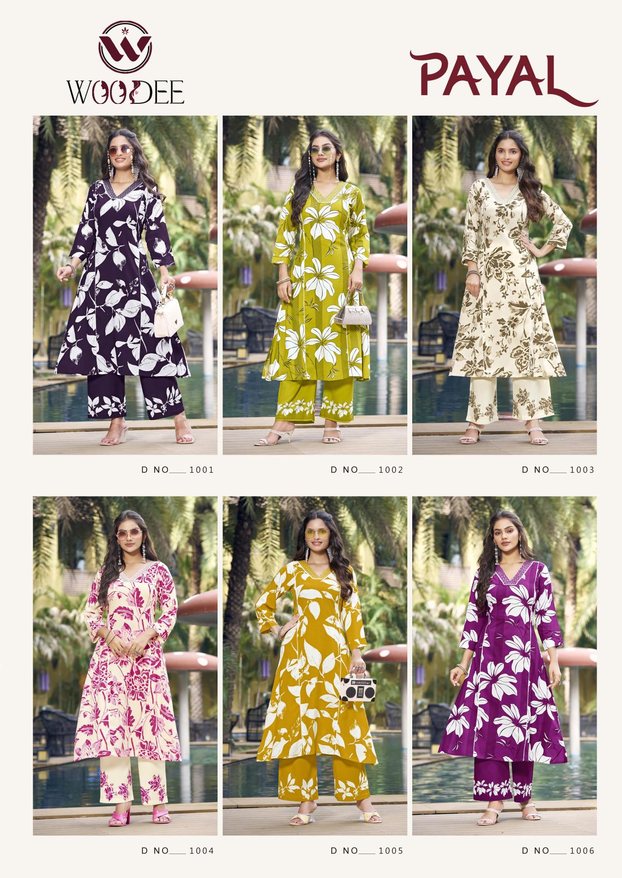 Woodee Payal catalog co ord set women wholesale