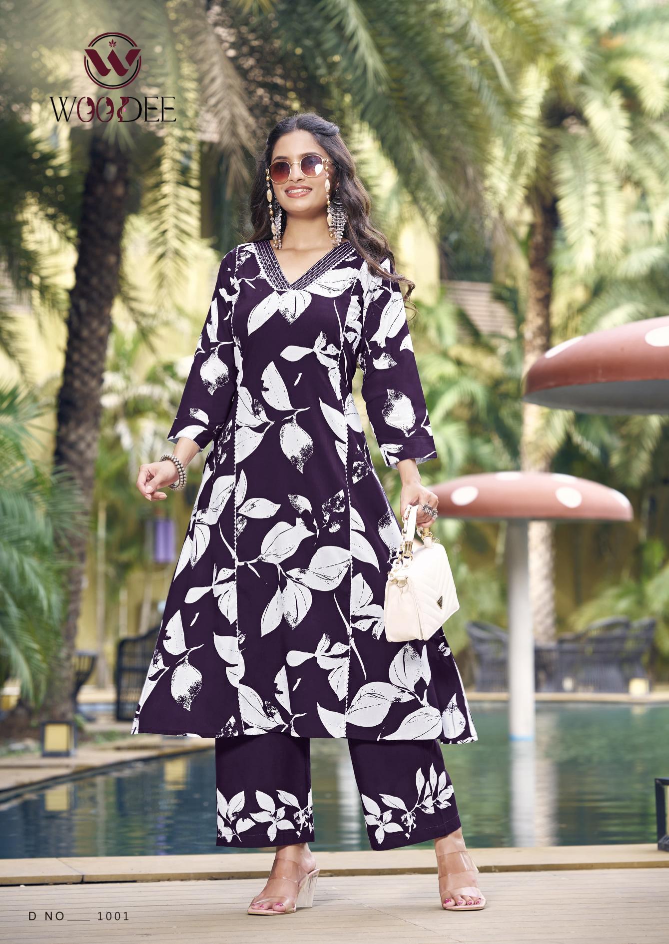 Woodee Payal catalog co ord set women wholesale