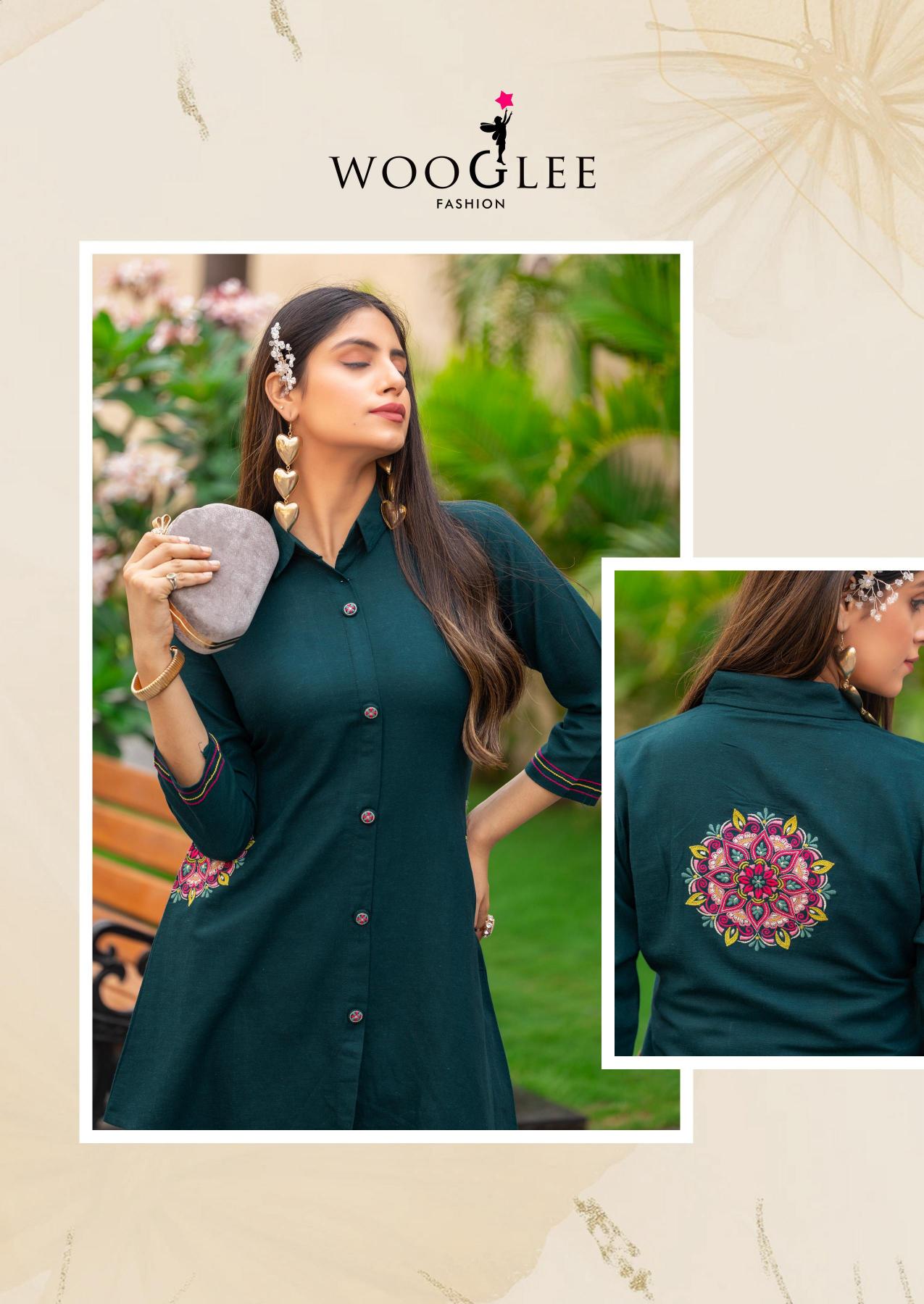 Wooglee Elina catalog Plain co ord set for women wholesale