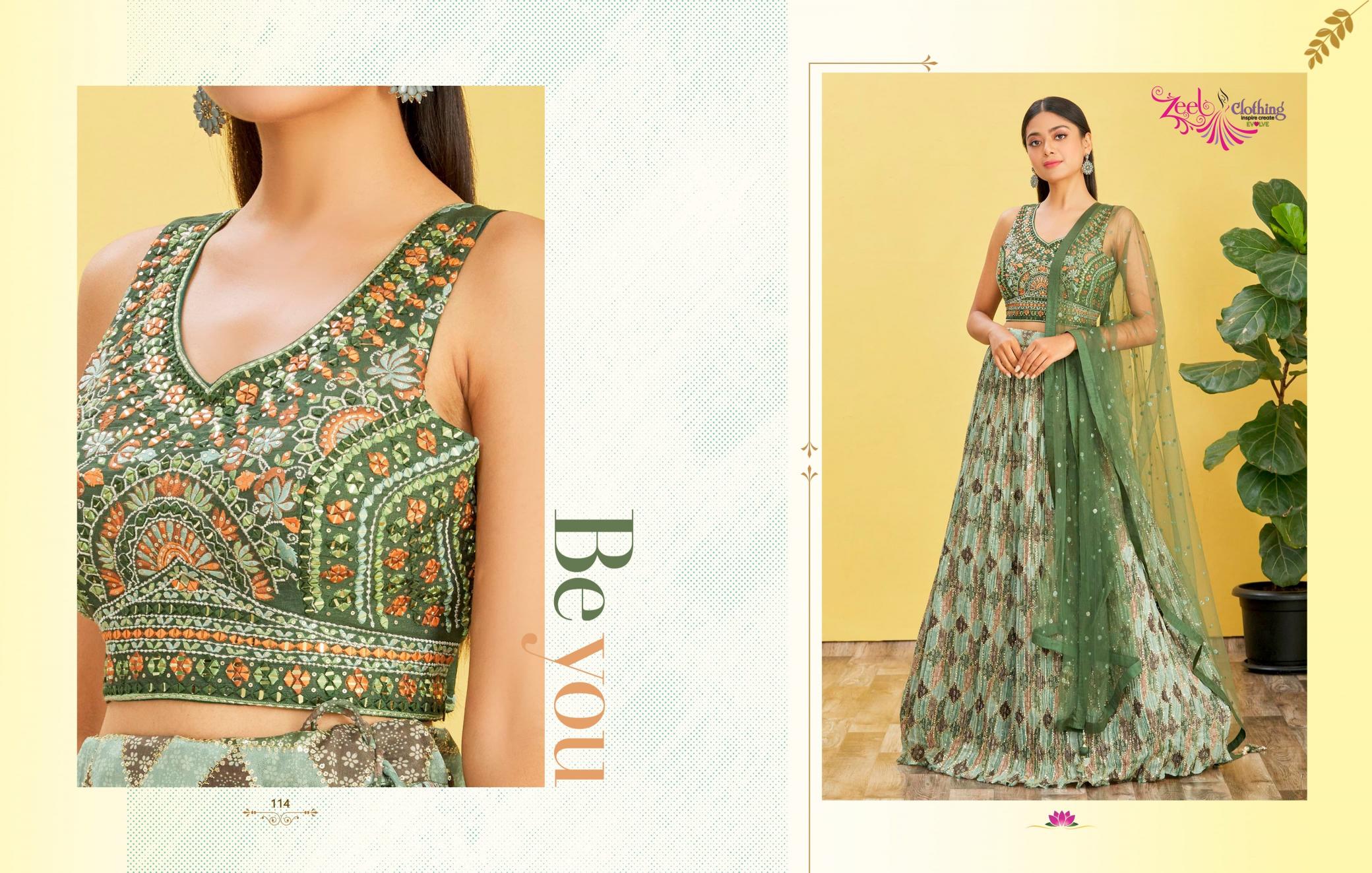 Zeel Clothing Mandakini vol 2 catalog best lehenga online india