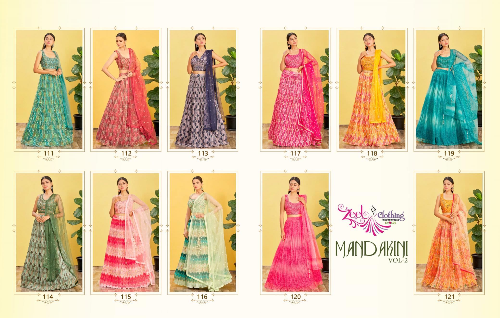 Zeel Clothing Mandakini vol 2 catalog best lehenga online india