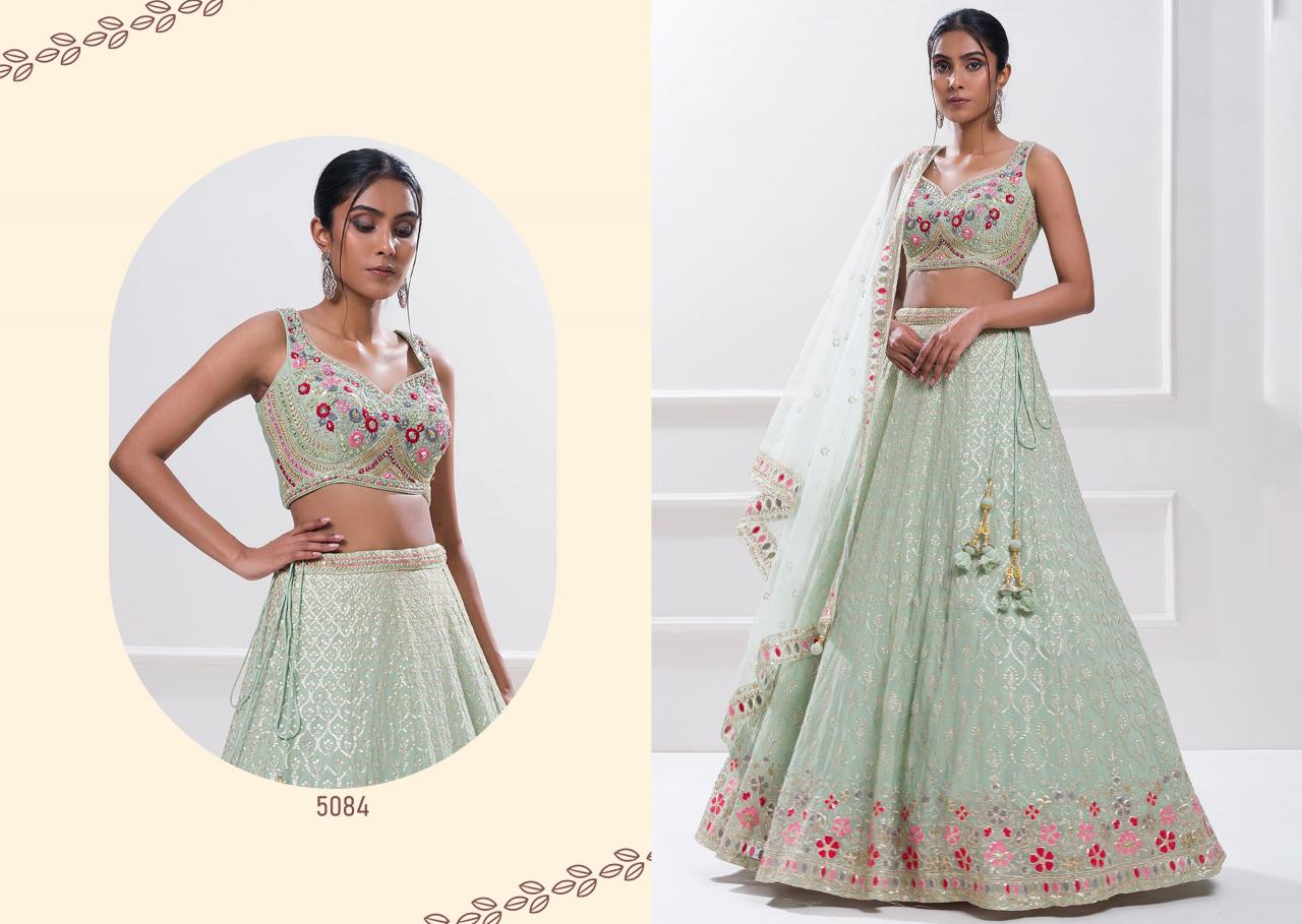 Zeel Clothing Volume 28 Catalog india party wear lehenga